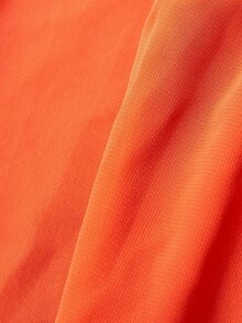 LOVE&LEMONADE Tie Backless Plunge Neck Split Thigh Belted Dress - Orange - View 7