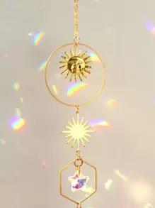 星太阳水晶捕手 - 金色 - 查看 3