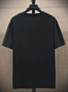 Manfinity RSRT Homme T-shirt lettre & à imprimé palmier