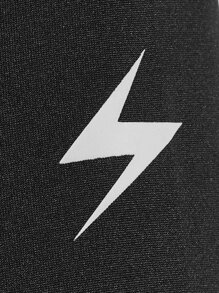 Fitness Boyfriend Style Men Geo Print Quarter Zipper Raglan Sleeve Sports Jacket Workout Tops - Black - View 6