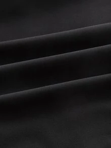 SHEIN ICON Ladder Cut Crop Tee - Black - View 4