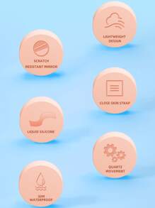 TPW Đồng Hồ Thạch Anh Mặt Tròn Làm Quà Tặng Học Sinh Trở Lại Trường - màu đen - Xem 3