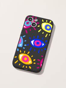 L249-直边黑漆木质手机壳（侧面喷漆）