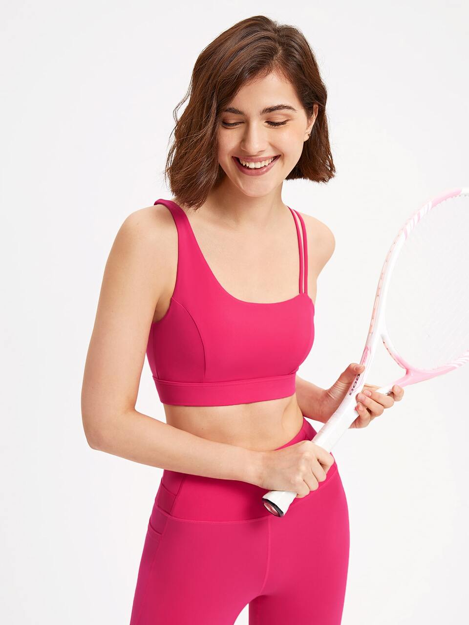 FeatherFit™ Asymmetric Strap Sports Bra