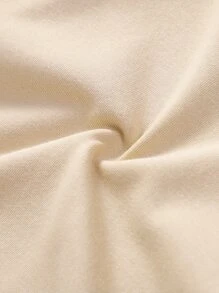 少女标语和卡通图案卫衣 - 卡其色 - 查看 7