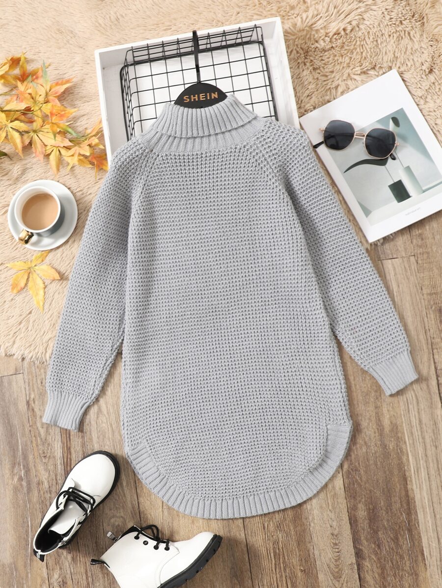 SHEIN Áo len nữ màu trơn Giải trí - Màu Xám nhạt - Xem 1