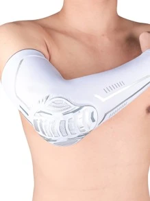 1 pieza Protector de codo transpirable - Blanco - Ver 4