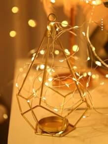 1pc 20/30/40/50/100 Led 2/3/4/5/10M Multifunctional Plastic String Light,Romantic LED String Light For Decoration - Yellow - View 6