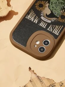 Aranza Sanchez Dark Academia Cartoon Frog Print Phone Case - Multicolor - View 4