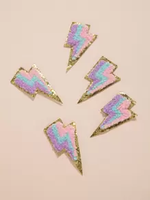 5 miếng Sét hình Iron-on Patch - Nhiều màu - Xem 1