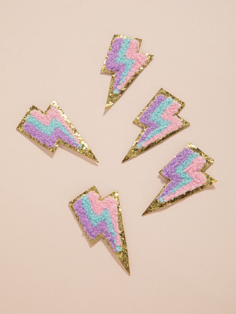 5 miếng Sét hình Iron-on Patch - Nhiều màu - Xem 1