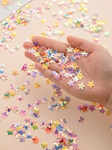 1 包花形抛洒彩纸，PVC 闪亮花形彩纸，适合派对、圣诞节 - 彩色 - 查看 2