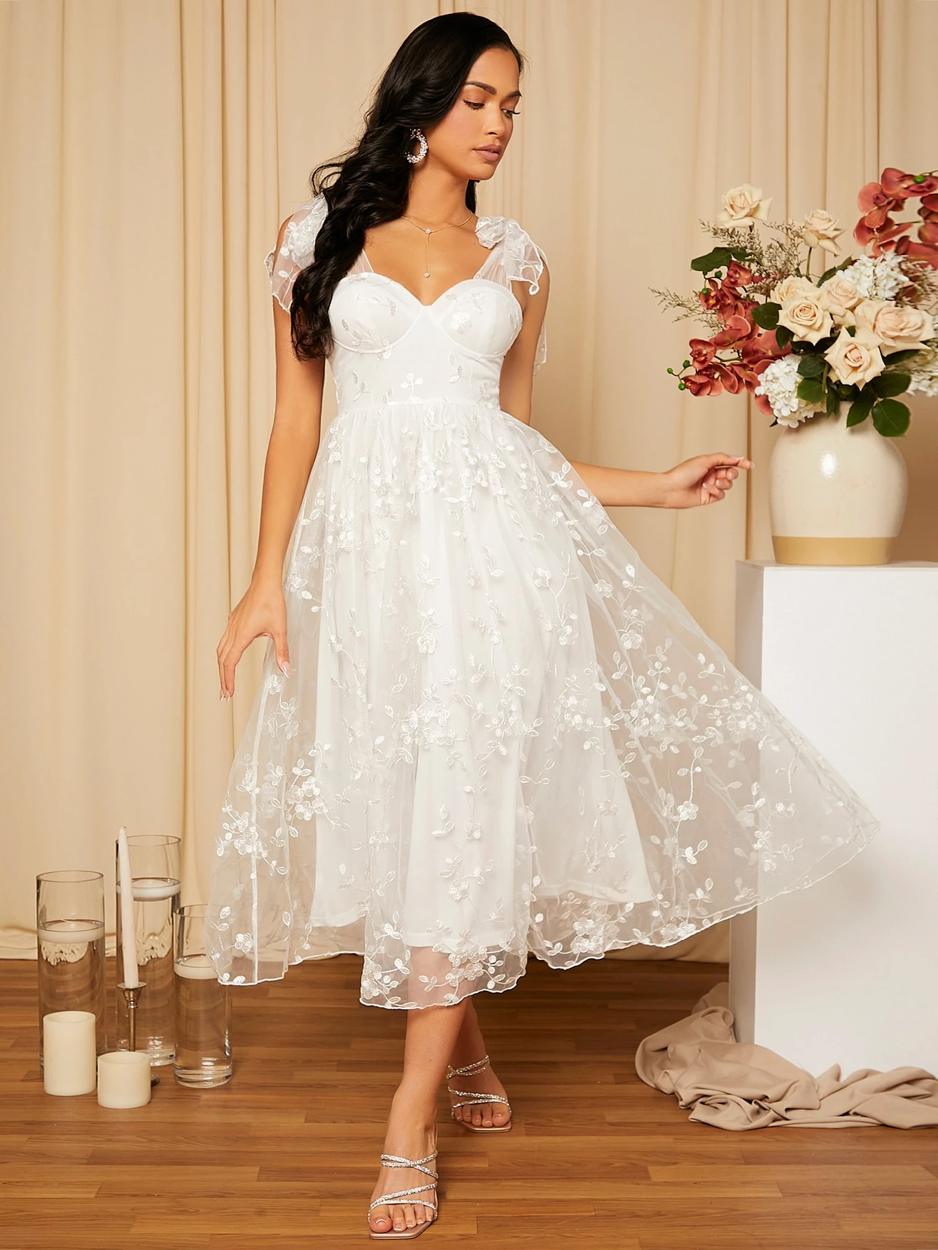 gray dresses for wedding guests Shirt Collar A-Line Gray Formal Wedding Guest Dress