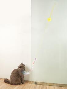 1入組懸掛毛毛蟲設計逗貓玩具