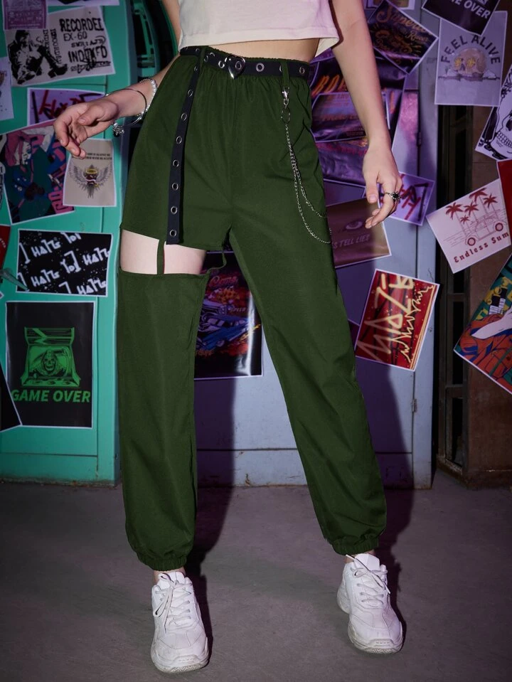 【ROUGHNECK】GRUNGE CUT-OUT SWEATPANTS MUSINSA | ROUGHNECK Grunge cutout sweatpants black