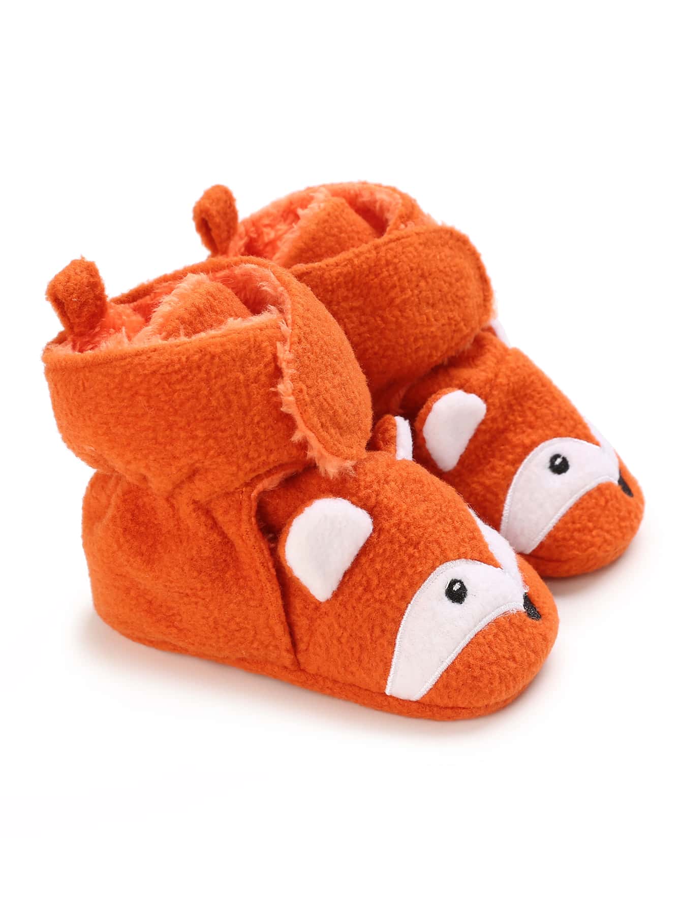 Bebé Botas con dibujos animados con diseño de oreja de peluche - Naranja - Ver 1