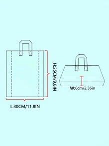 5入組/套塑膠禮品袋,現代火烈鳥和印花禮品包裝袋適合派對 - 彩色 - 查看 5