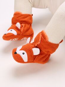 Bebé Botas con dibujos animados con diseño de oreja de peluche - Naranja - Ver 6