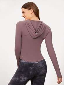 GLOWMODE Featherfit™輪廓拉鍊夾克 - 中紫紅色 - 查看 3