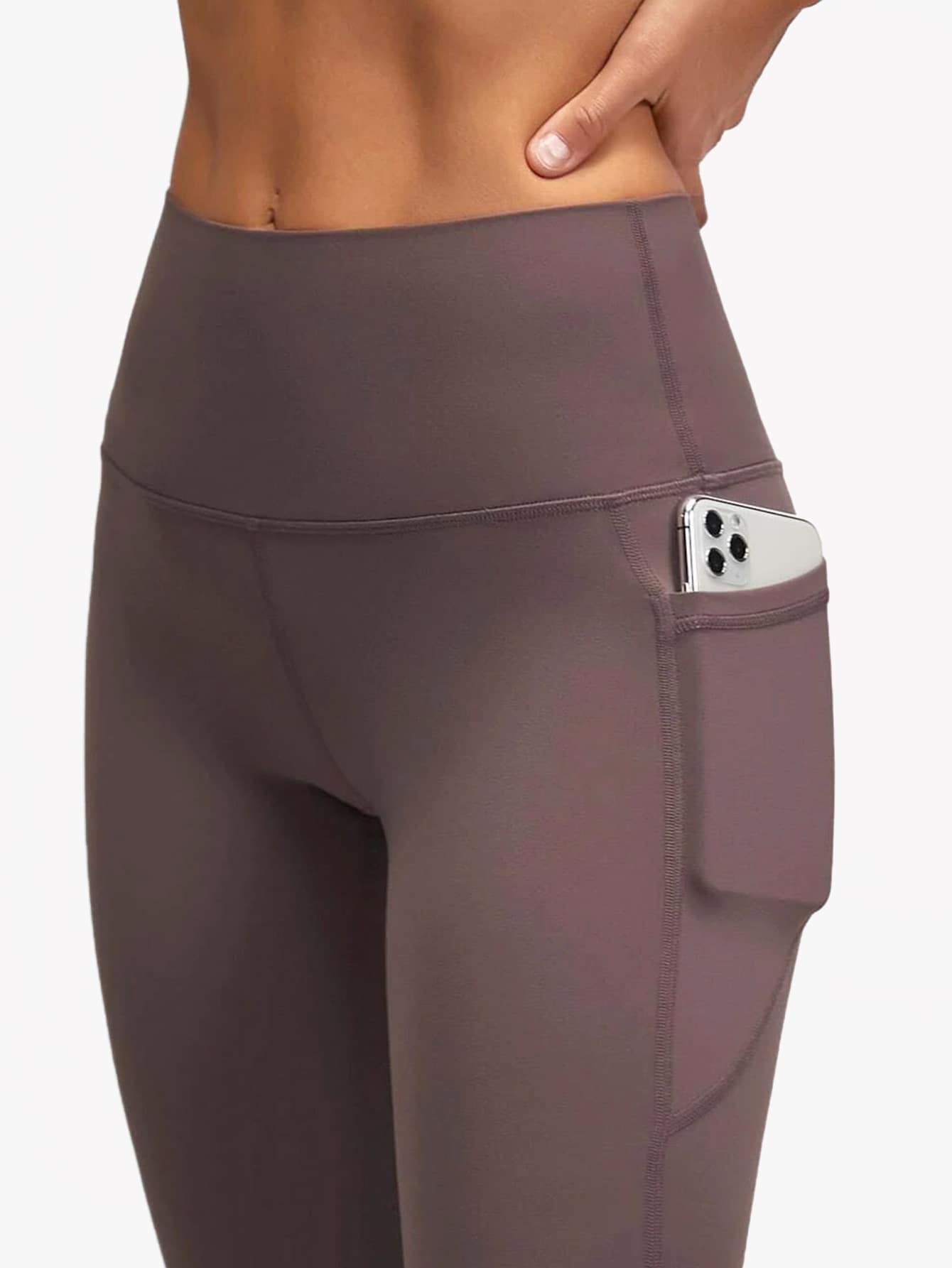Leggings De Cintura Alta Featherfit™ De 24" Con Bolsillo Lateral