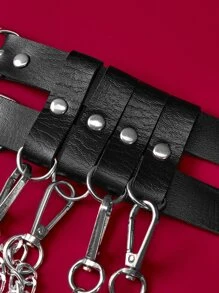 ROMWE Thắt lưng Giải trí - màu đen - Xem 5