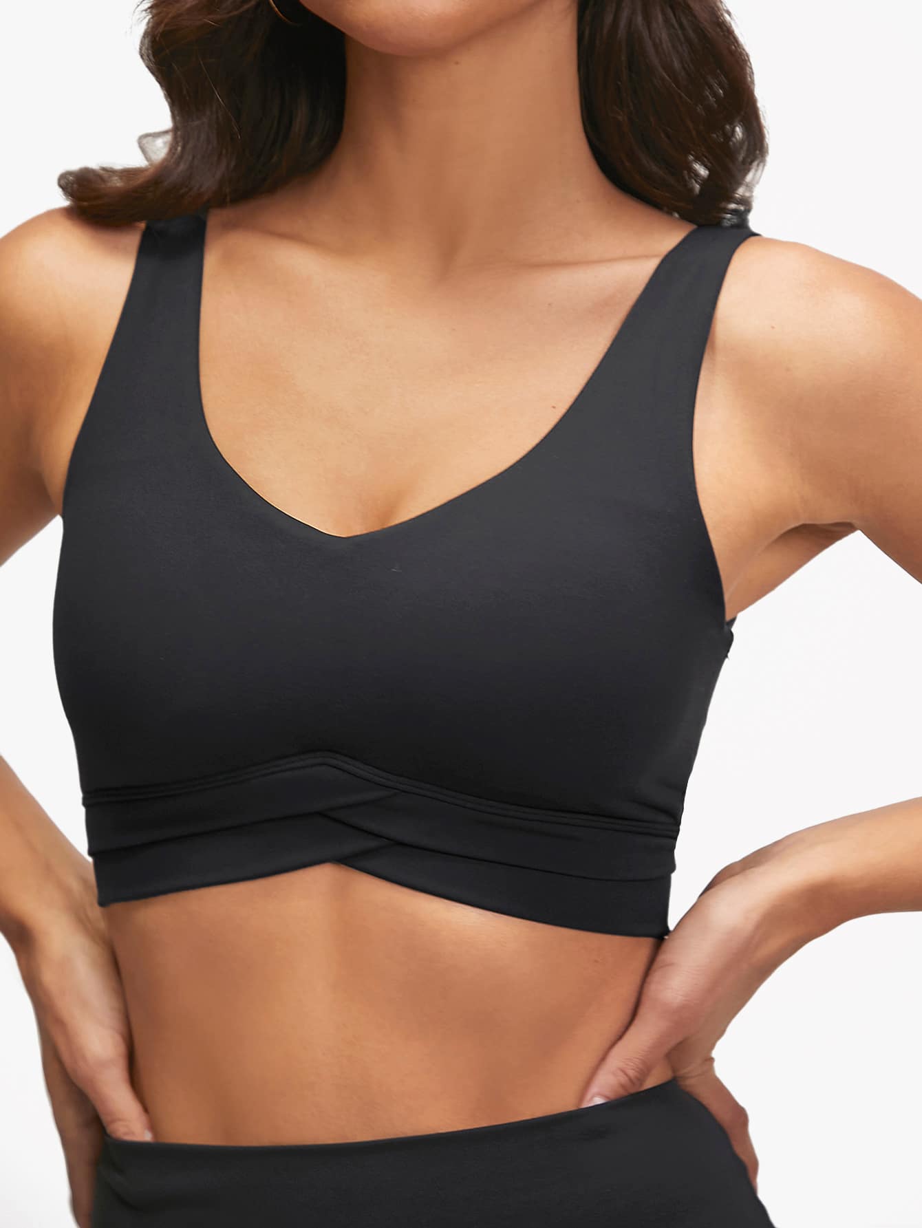 FeatherFit™ Lace-Up Waist Sports Bra