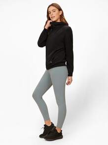 GLOWMODE Modal Silk Touch Zip-Up Hoodie Windbreaker - Black - View 6