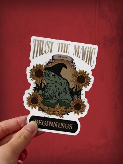 Aranza Sanchez 1 hoja Etiqueta engomada protectora del ordenador portátil con estampado de rana de dibujos animados