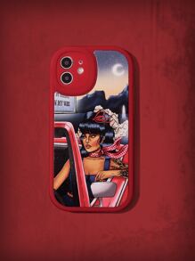 Ashley Baxter Funda para móvil punk rock con estampado de dibujos animados - Multicolor - Ver 1