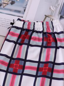 Tween Girl 3 件套格子睡裤