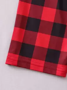 Tween Girl 3 件套格子睡裤