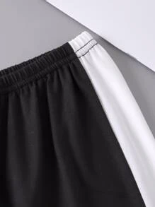 女孩字母圖案撞色睡衣套裝 - 彩色 - 查看 3