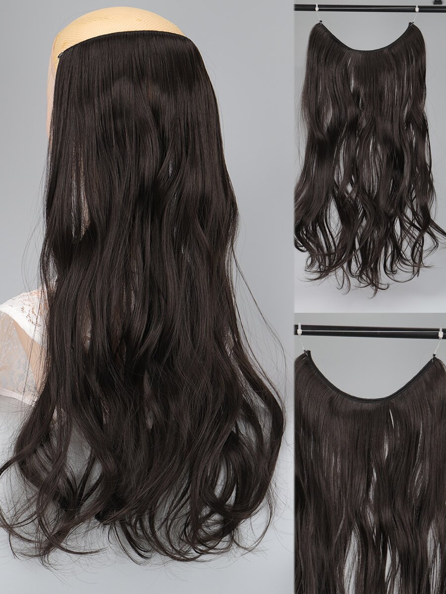 Extensión del pelo natural rizado sintético - Marrón Mocha - Ver 1