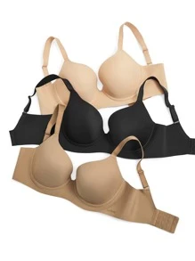 LUVLETTE Sujetador de camiseta de cobertura total con soporte y suavizado de curva de ensueño tallas grandes - Albaricoque - Ver 6