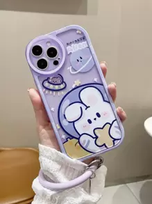 可愛卡通兔印花手機殼，適用於 iPhone 11，iPhone 13，iPhone 14 Pro Max - 彩色 - 查看 1