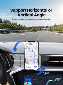 UGREEN Windscreen Phone Holder Waterfall Holder Compatible With IPhone 16/15/14/13 Plus Pro Max Compatible With SAMSUNG S24 Ultra