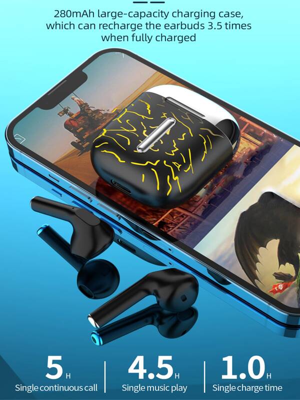 Graphic True Wireless Stereo Gaming Headset SHEIN USA