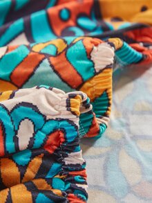 1pc Geometric Pattern Sofa Slipcover - Multicolor - View 3