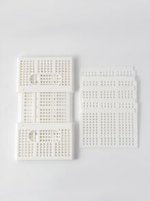 1pc Foldable Underwear Storage Box - White - View 4