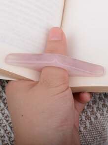 1pc Creative Thumb Book Holder For Students, Office Supplies - Pink - View 8