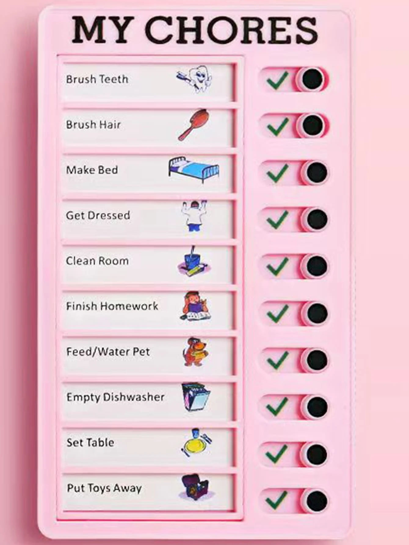 1pc DIY Schedule Pad - Pink - View 1