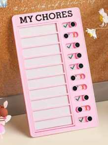 1pc DIY Schedule Pad - Pink - View 2