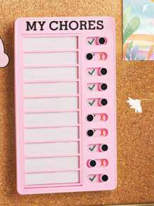 1pc DIY Schedule Pad - Pink - View 3