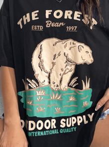 Motspraydesignstudio Áo thun nữ Hoạt hình Slogan Giải trí - màu đen - Xem 4