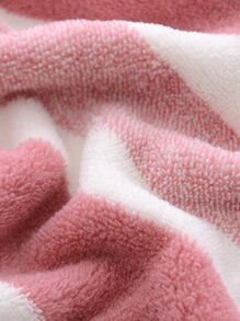 3pcs/Pack Coral Fleece Creative Striped Bow Soft Absorbent Hand Towels With Hanging Loop Dish Cloths Kitchen Towel - Multicolor - View 8