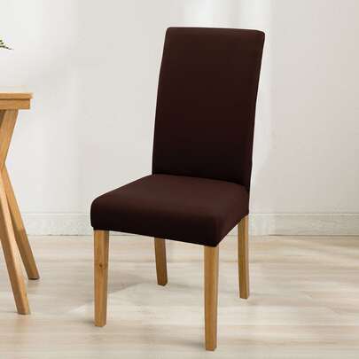 1 件/4 件/6 件/8 件/10 件纯色牛奶丝椅套，涤纶弹力餐椅椅套