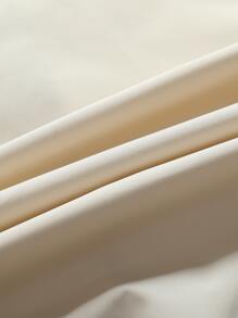 Manfinity Homme Áo khoác gió bomber họa tiết kẻ sọc rộng rãi cho nam (Không có áo phông), trơn, dành cho chồng, tay dài, đi làm, áo khoác bóng chày - Màu be - Xem 3