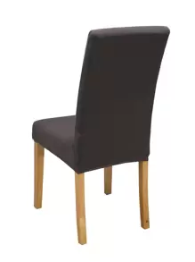 1件/4件/6件/8件/10件纯色牛奶丝椅套，弹力涤纶餐椅套 - 深灰色 - 查看 6