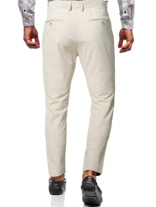 Manfinity Men Slant Pocket Suit Trousers - Apricot - View 2