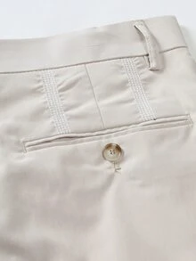 Manfinity Men Slant Pocket Suit Trousers - Apricot - View 3